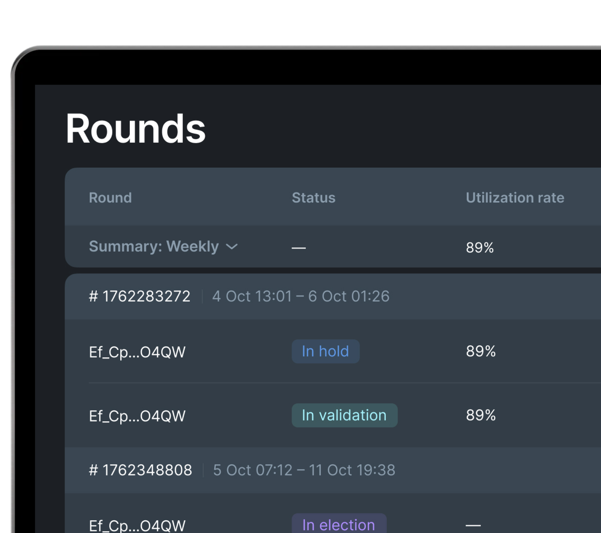 Manage all on-chain actions from one place